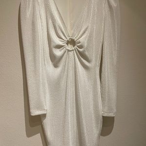 Helsi mini white long sleeve cocktail dress